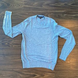 Men’s Banana Republic Small Silk Linen Crewneck Blue Sweater